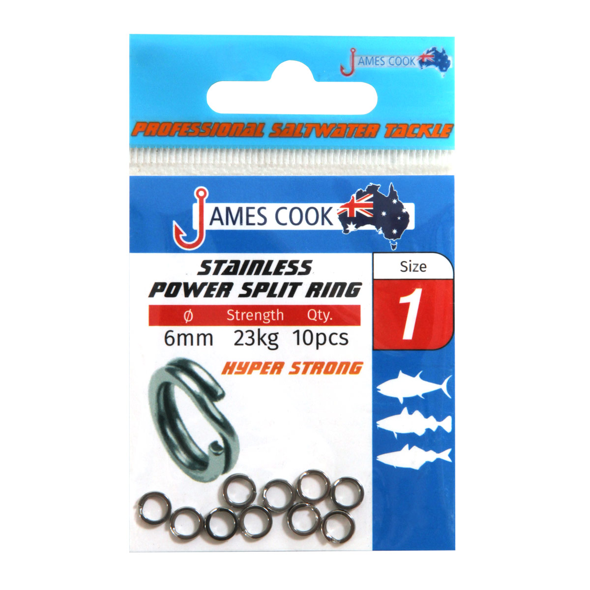 Power Split Ring 8mm 10st Power Split Ring 8mm 10st