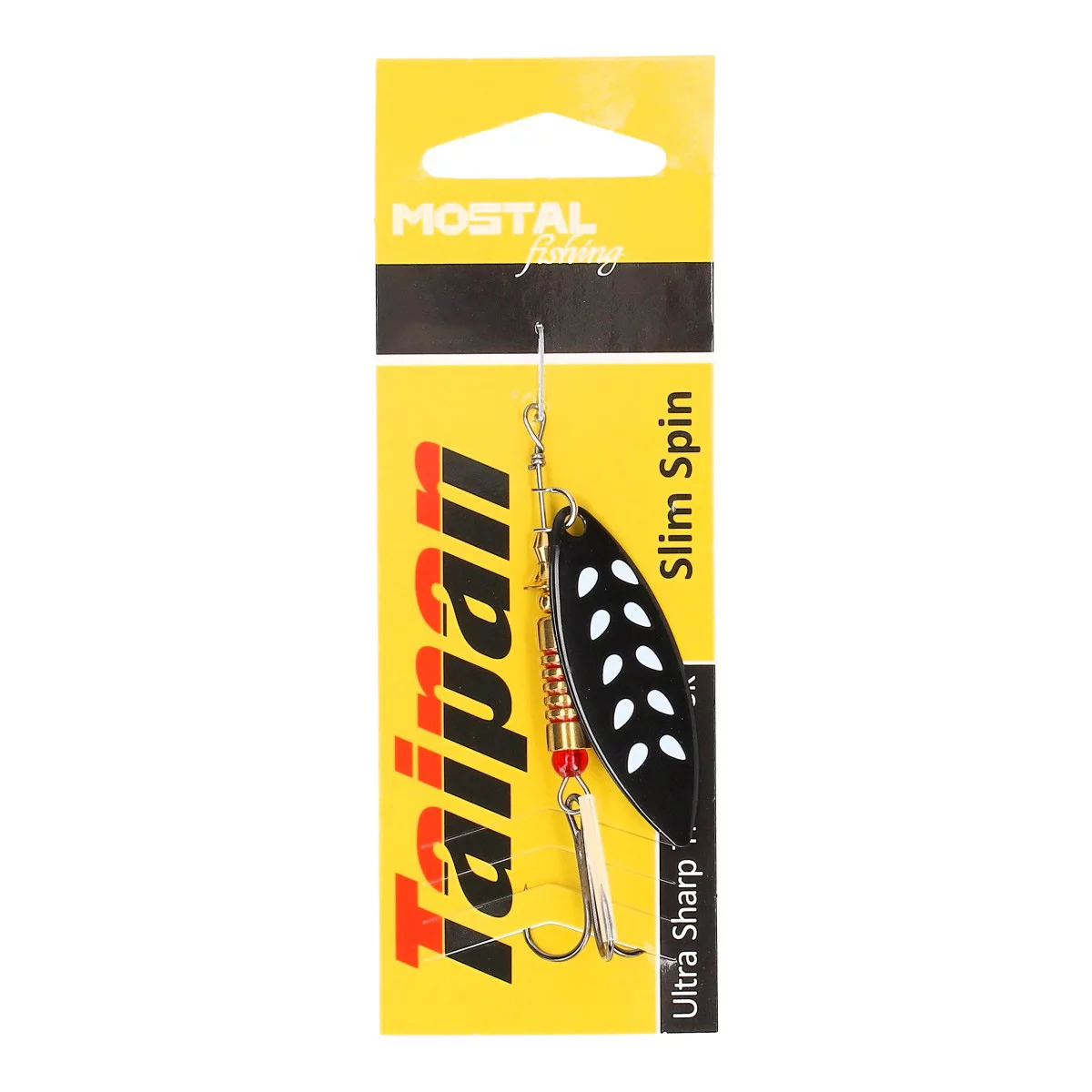 MOSTAL Slim Spin Black White-Drops 5, 17g/10cm