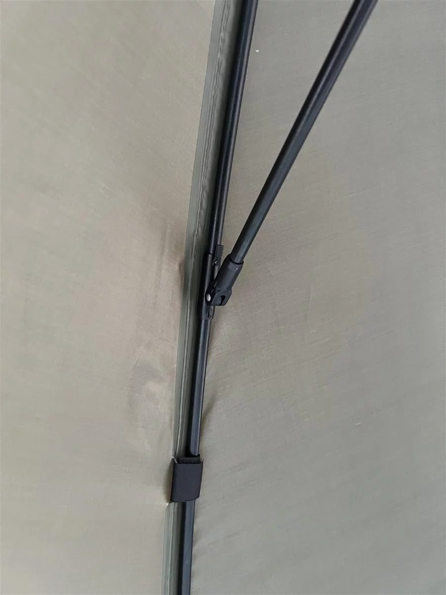 MOSTAL Schirm 300 Flat 210D PU Fieberglas Aluminium Knickgelenk