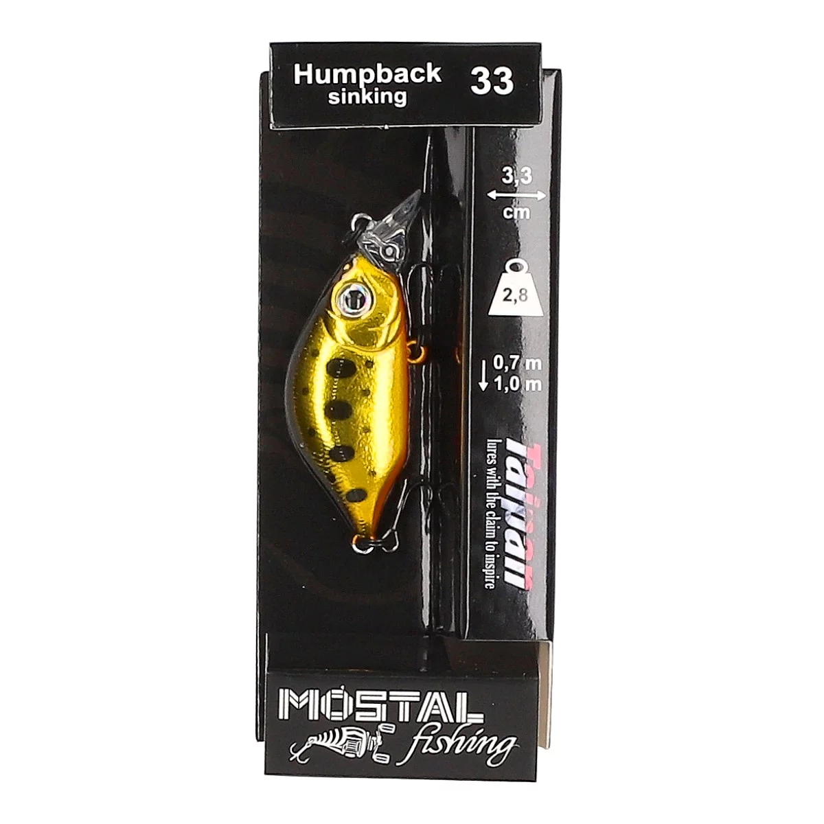 TAIPAN Humpback Gold Trout 33mm
