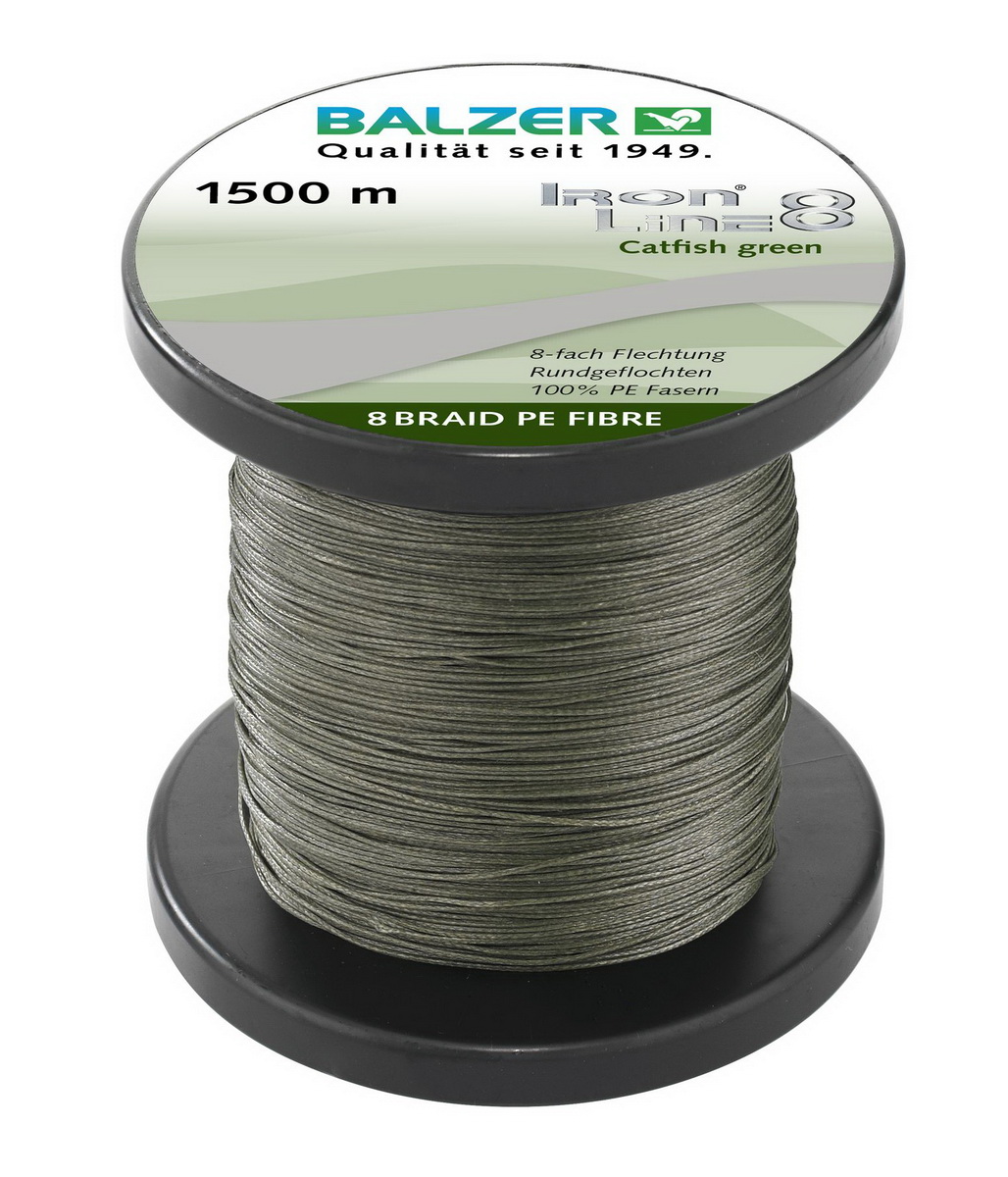 BALZER Iron Line 8 Catfish, geflochtene Angelschnur, braided line