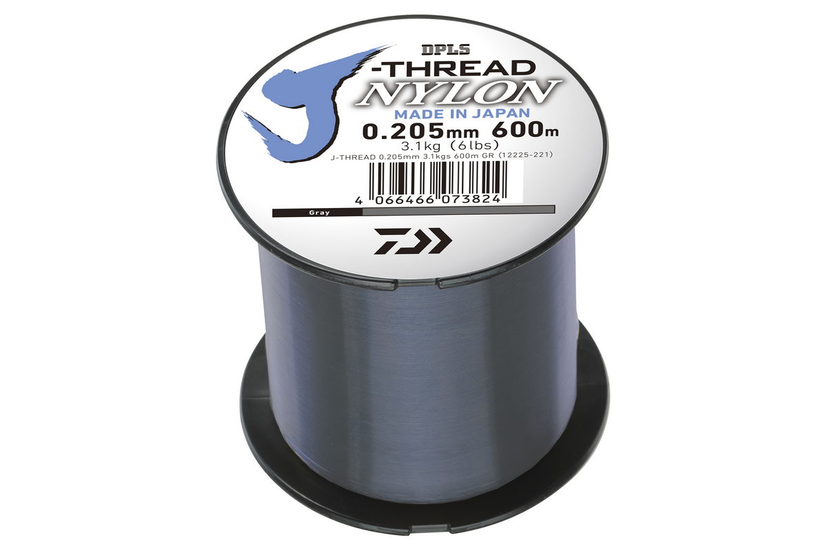 DAIWA J-Threads DPLS grey 0.205mm 3.10kg 600m 1Stk. monofile Angelschnur DAIWA J-Threads DPLS grey 0.205mm 3.10kg 600m 1Stk. monofile Angelschnur