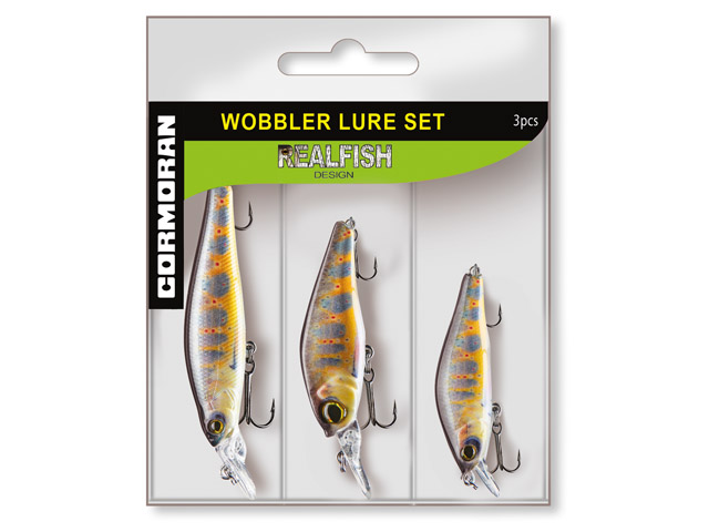CORMORAN "Baby Brown Trout Design" Lure Set 5.0/5.5/6.5cm 3Stk.