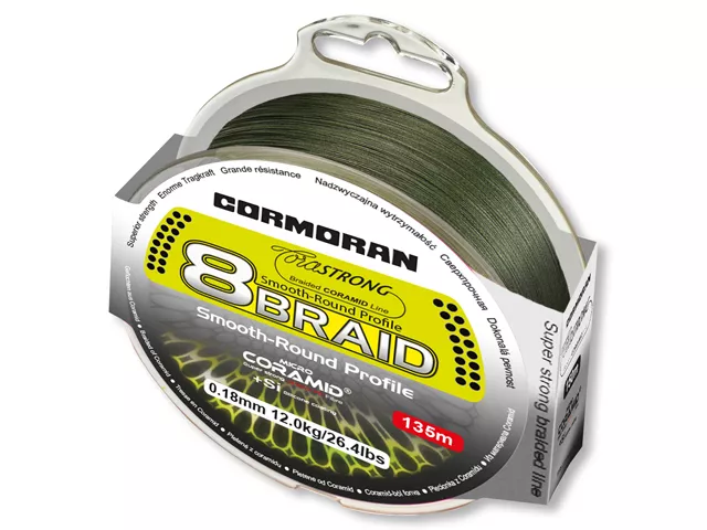 CORMORAN Corastrong 8-Braid grün 0.12|7.7kg|300m