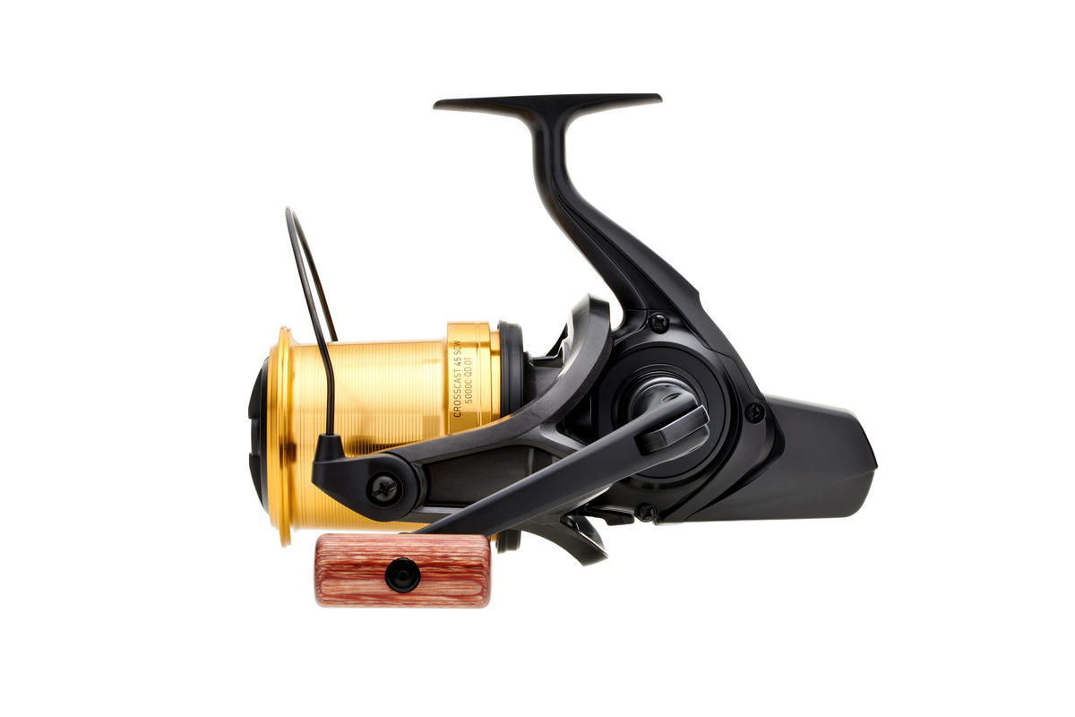 DAIWA Crosscast 45 SCW QD OT Big Pit Rolle mit 45mm Spulenhu