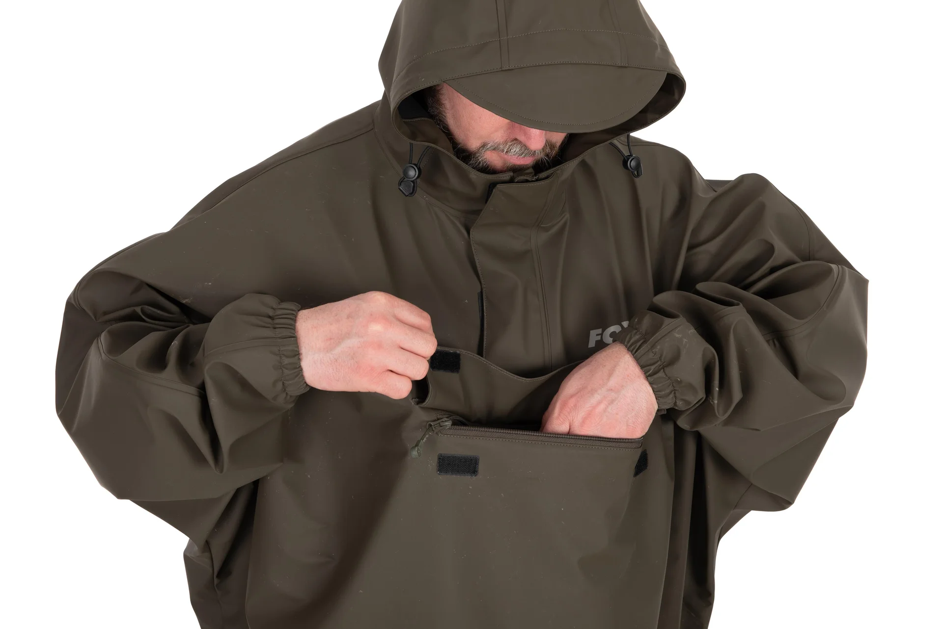 FOX Khaki Poncho - One Size weitere Ansicht