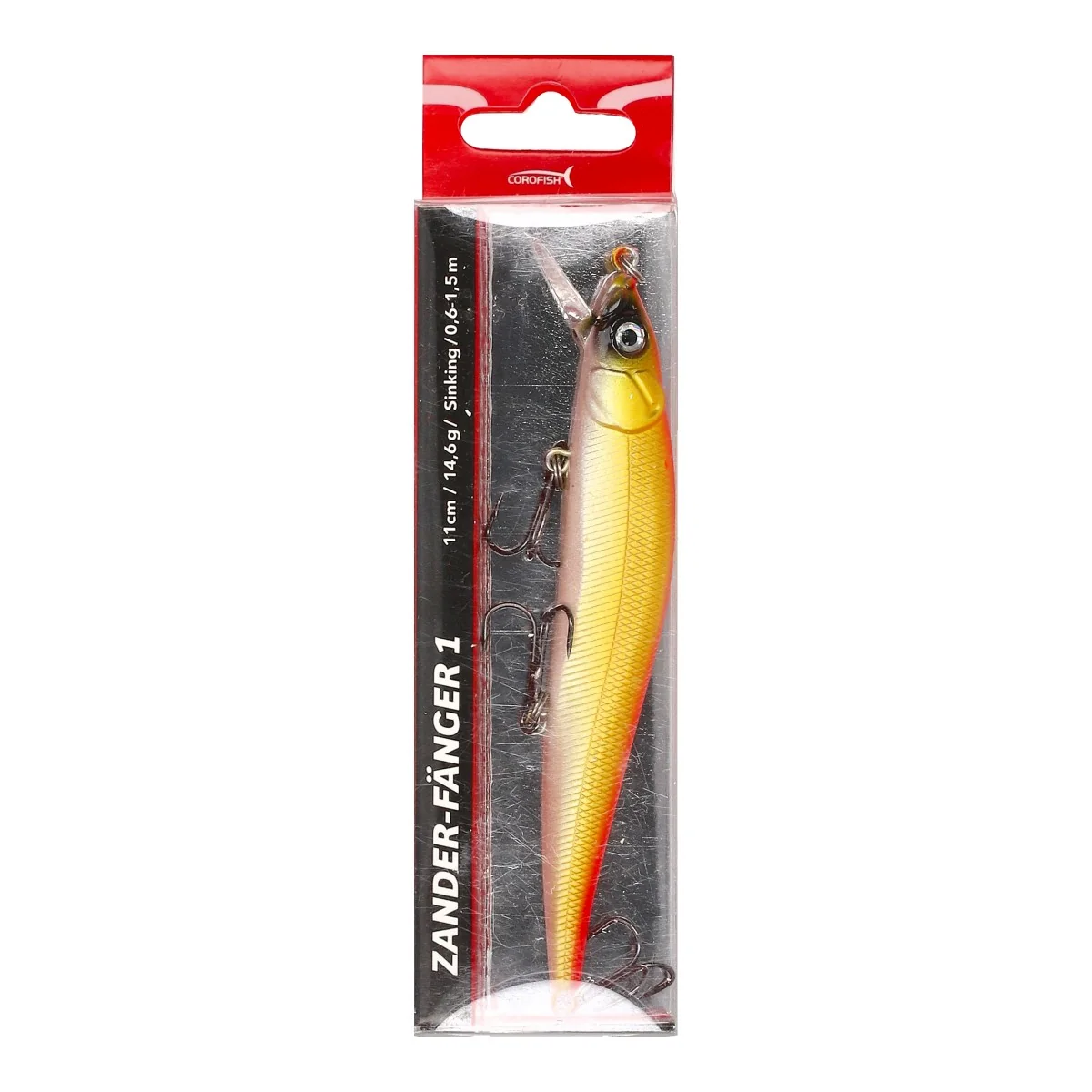 COROFISH Zander Fänger 1 11cm GO 14,6g Sinking 0,6-1,5m