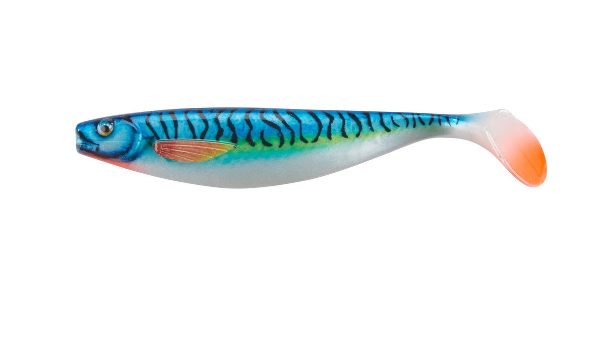 BALZER Shirasu SEA Ocean Shad Motoroil-Glitter 13cm — 13.0 Makrele