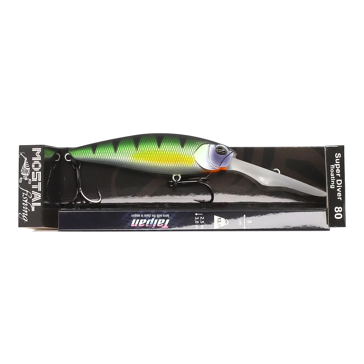 TAIPAN Super Diver Green Perch 80mm
