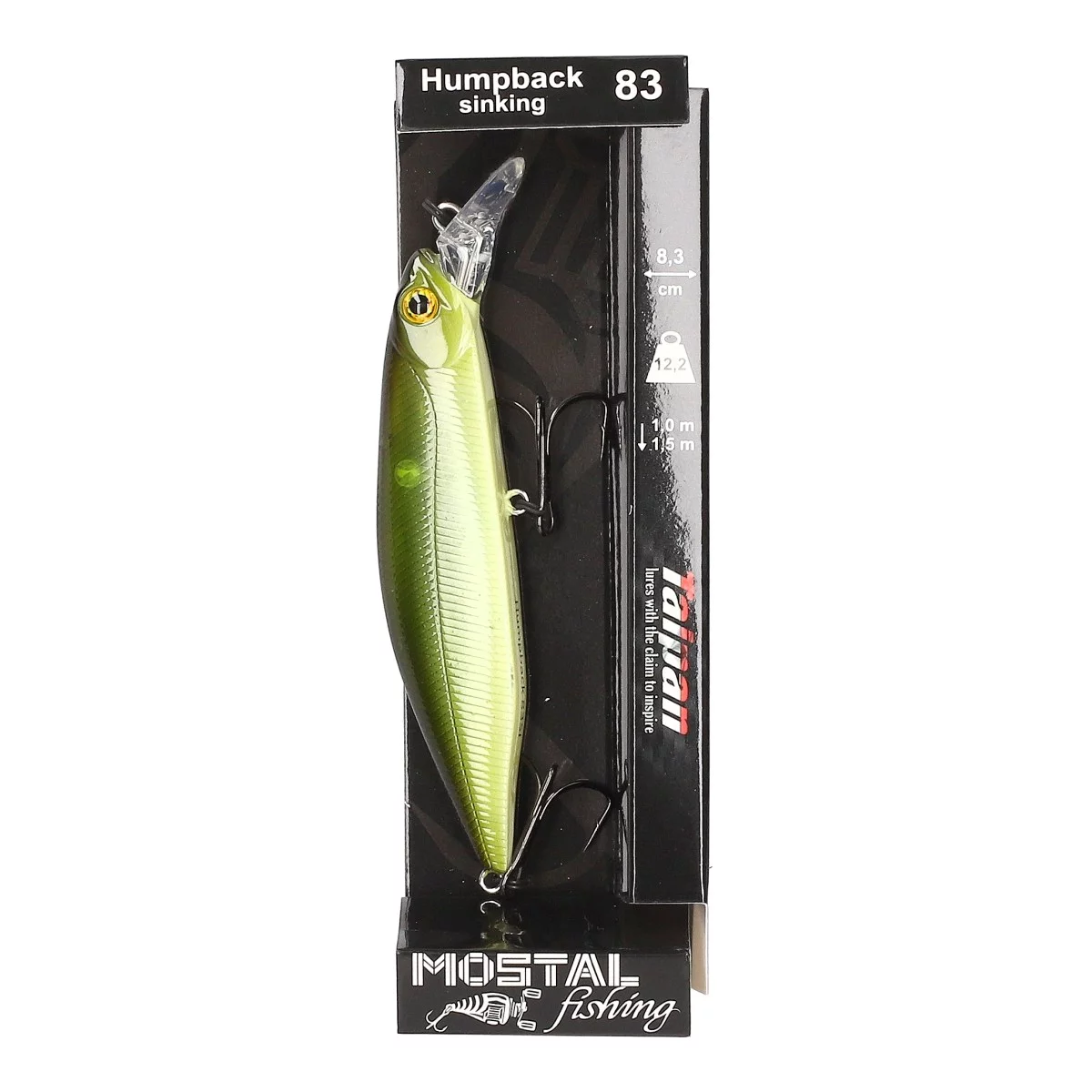 TAIPAN Humpback Green Shad 83mm