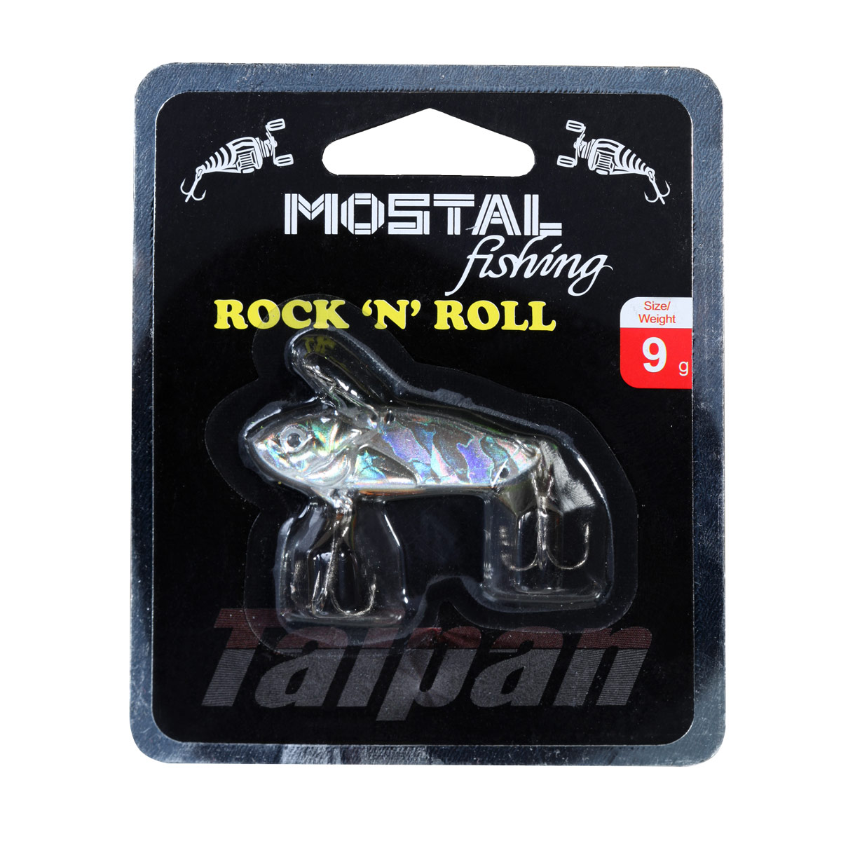MOSTAL TAIPAN Mostal Rock 'n' Roll 16g Black Silver Zikade Vibrationsköder