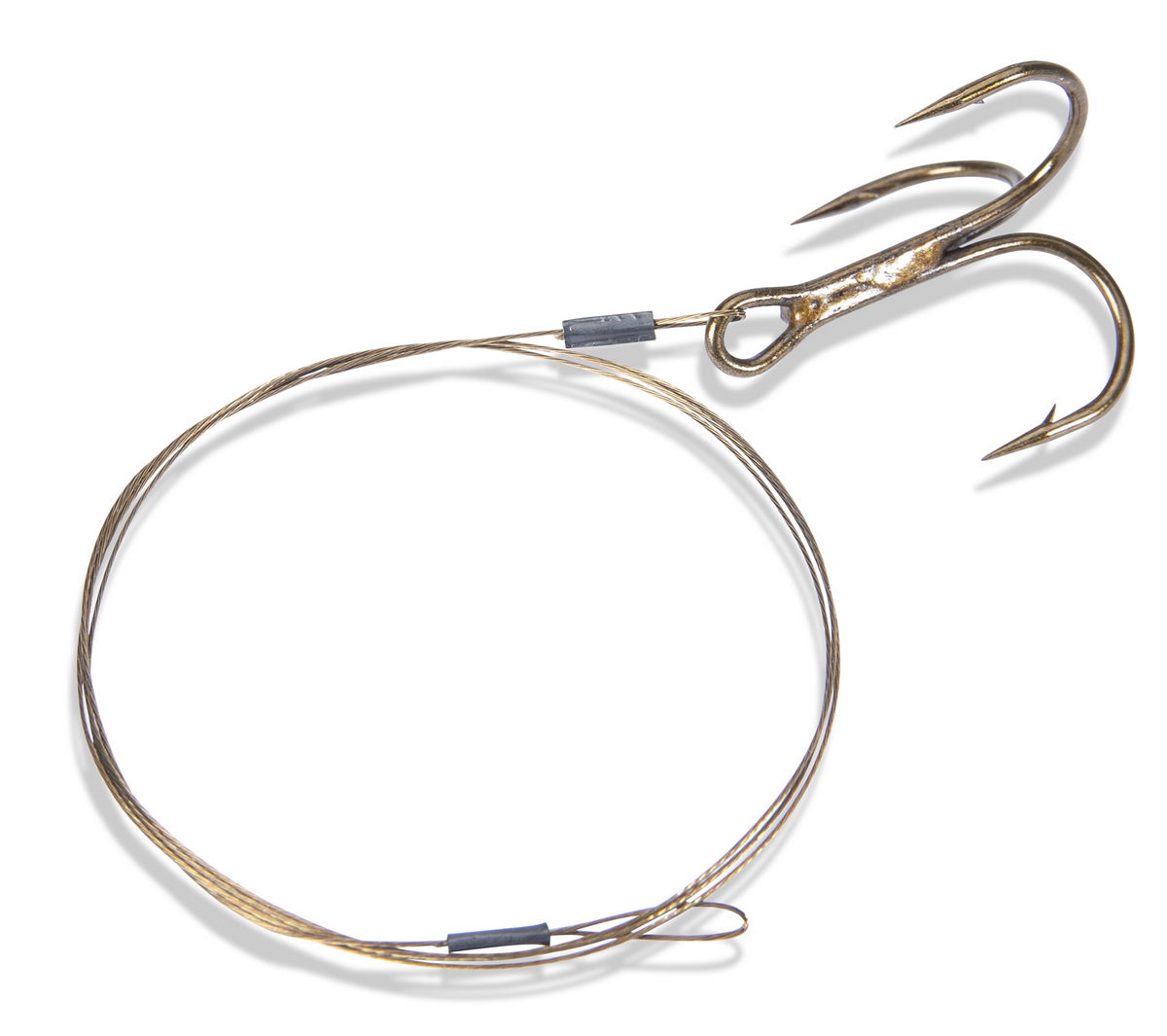 SÄNGER 1x7 Stahlvorfach m. Drilling Gr.4/9kg/50cm SÄNGER 1x7 Stahlvorfach m. Drilling Gr.4/9kg/50cm