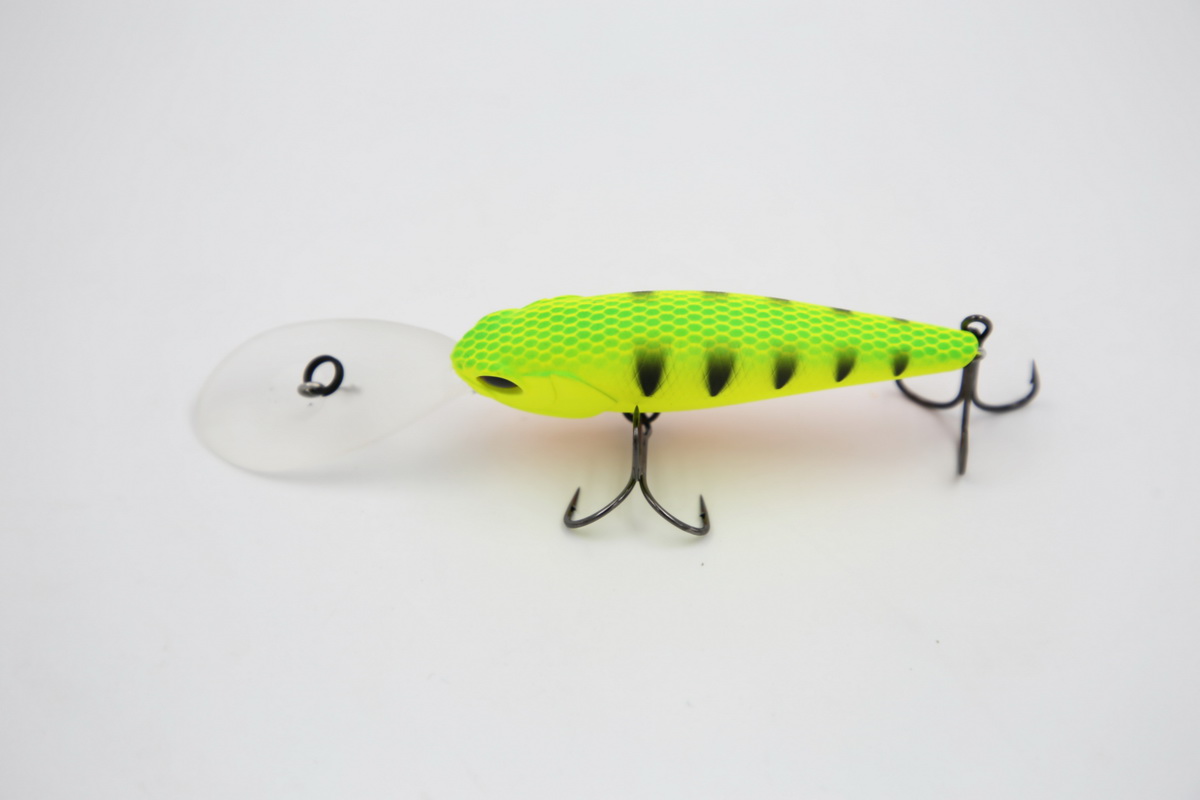 TAIPAN Diving Shad Chartreuse Perch 75mm