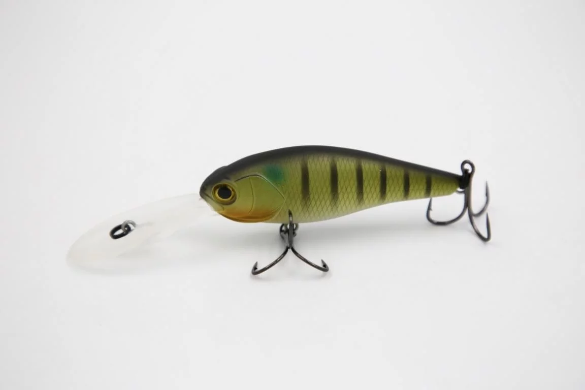 TAIPAN Diving Shad Chrome Black 62mm — 7.50 Matte US Perch