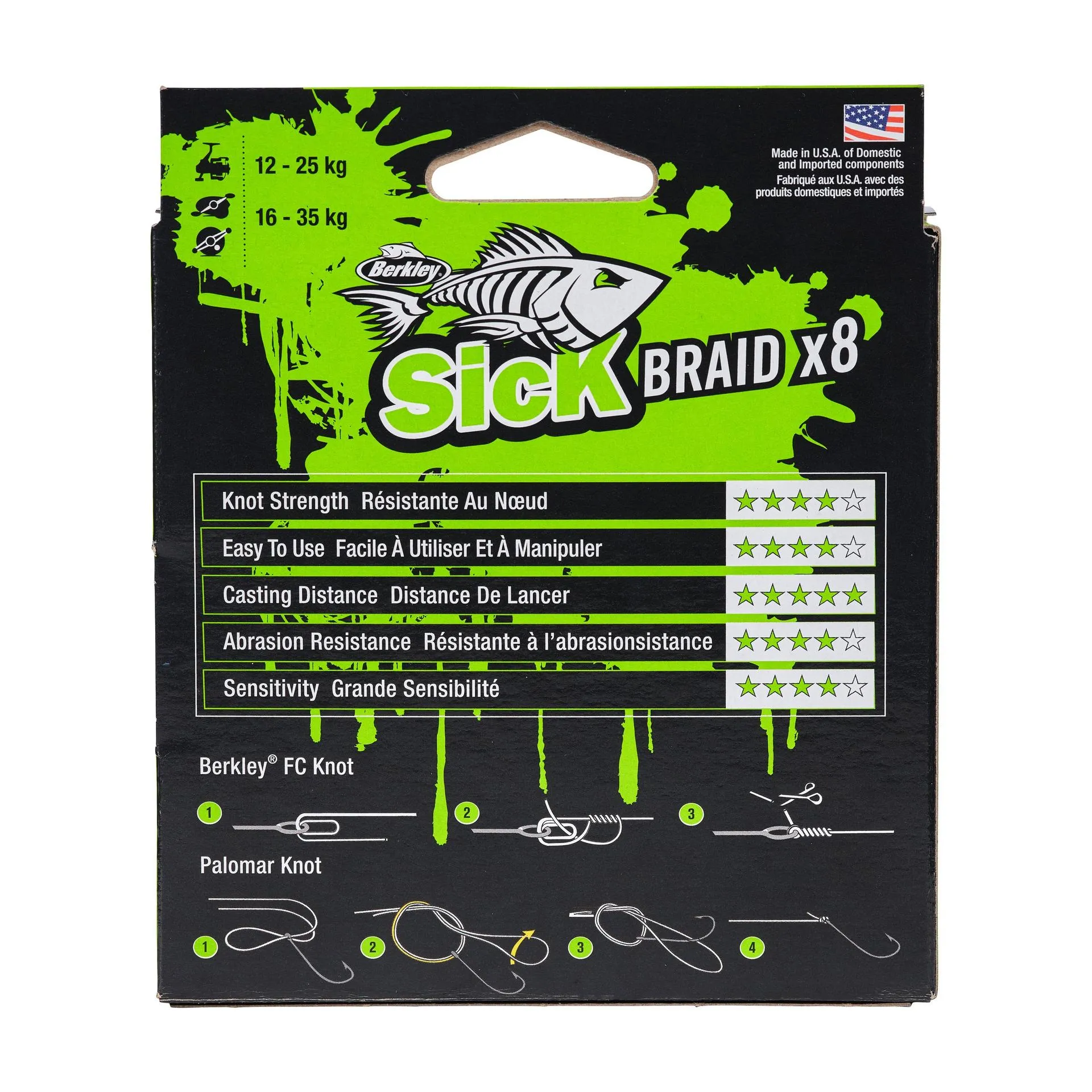 BERKLEY Sick Braid 8X Red 0.33mm 300m 38.1kg
