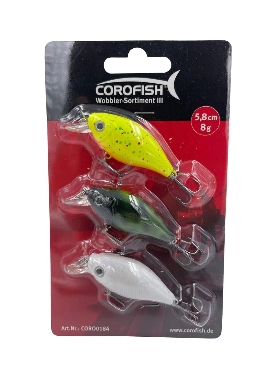 COROFISH Wobbler Sortiment 5,8cm 3st
