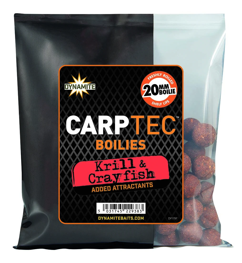 Dynamite Baits Carptec Boilies Krill & Crayfish 20mm 300g