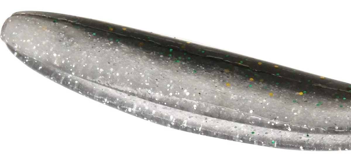 MOSTAL Taipan Shad 7.50cm Black Beauty Glitter 10 Stück Gummifische Shads