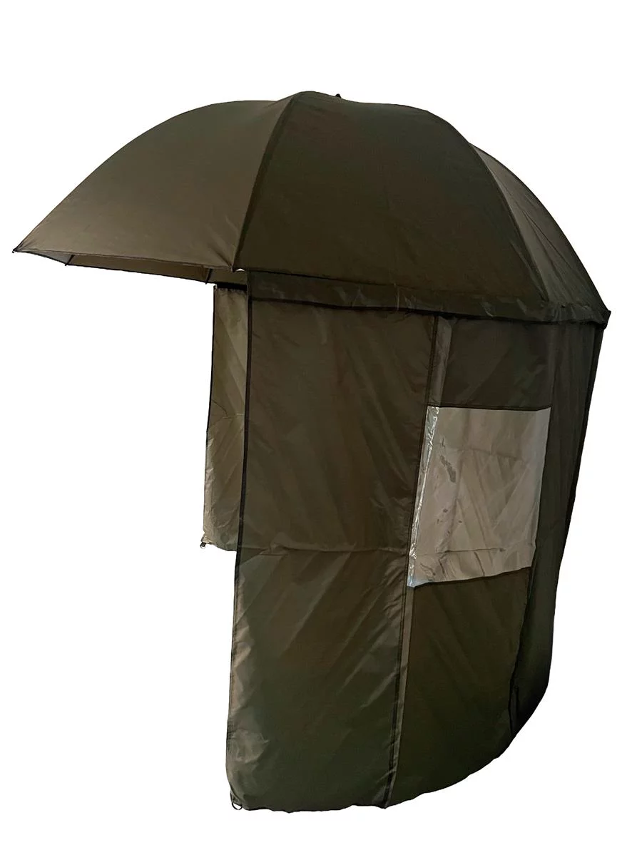 COROFISH Schirmzelt 240/300 | 210D PU | mit Reißverschluss und Seiten