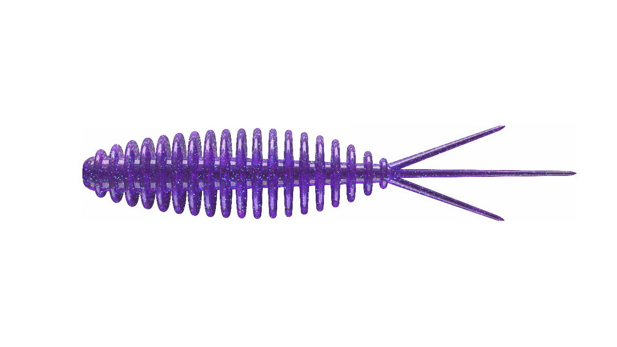 LIBRA LURES Turbo Worm 56 Cheese 000-Glow UV Green 8st, Forellenköder, schwimmend und aromatisiert — 5.60 Purple Glitter Cheese