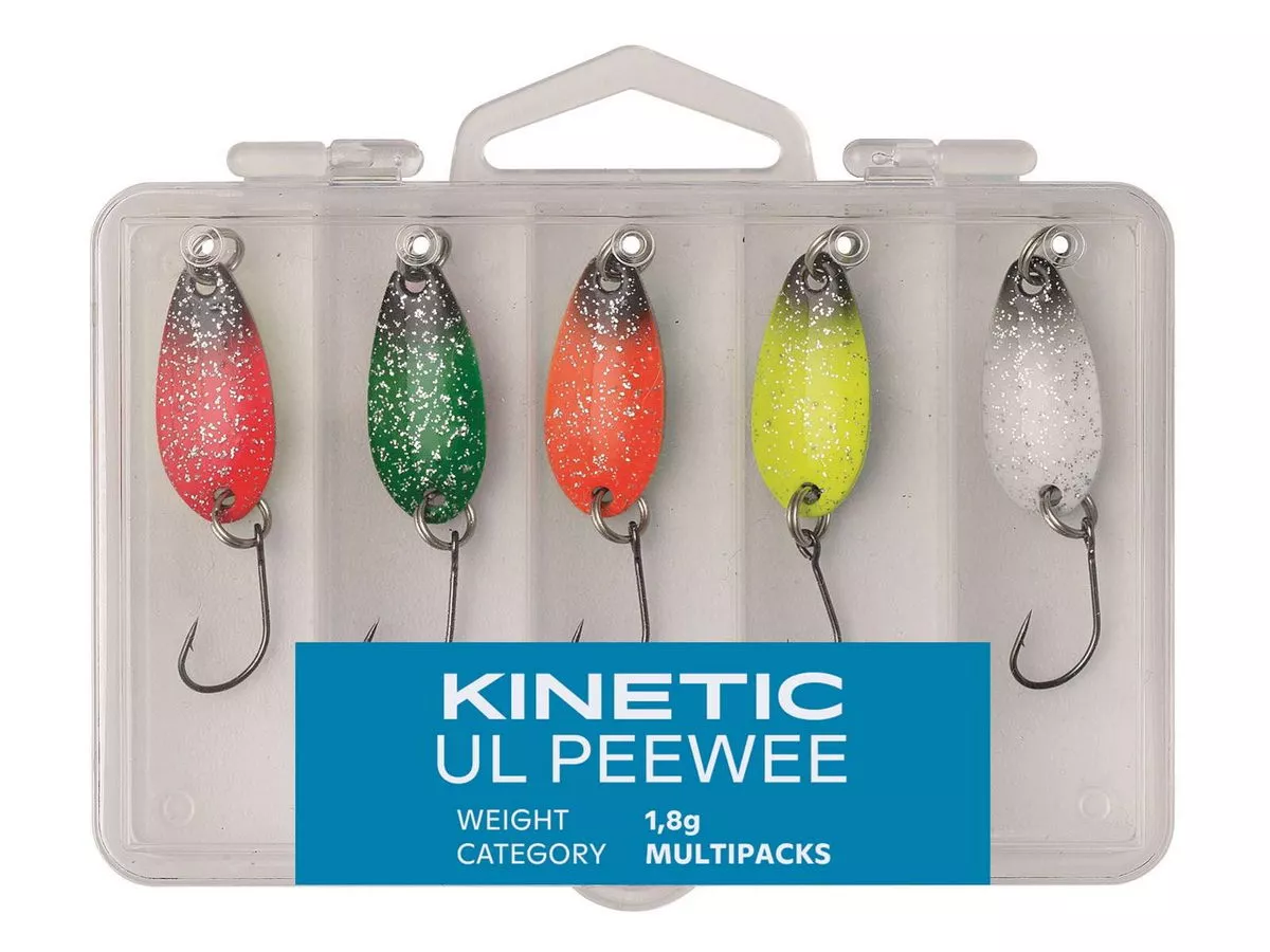 KINETIC UL PeeWee Mix 5st Forellenblinker, Spoon