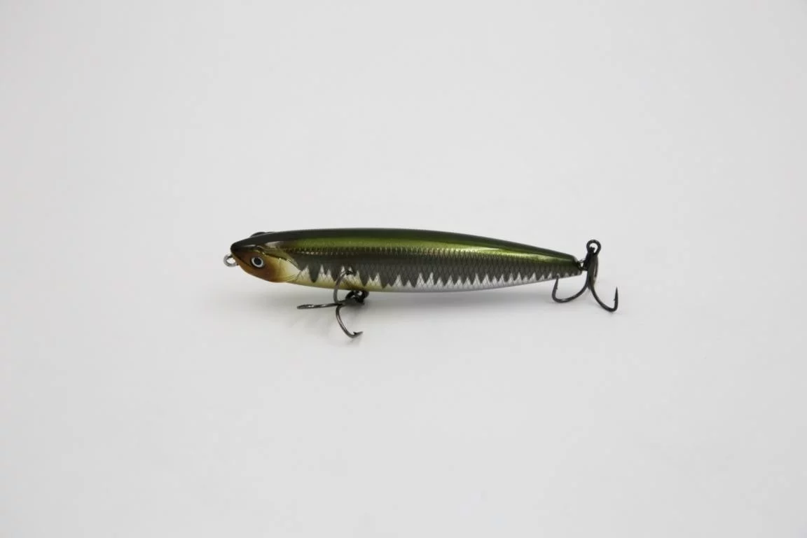 TAIPAN Crazy Pencil Ayu Metallic 90mm — 9.00 Chrome Shad