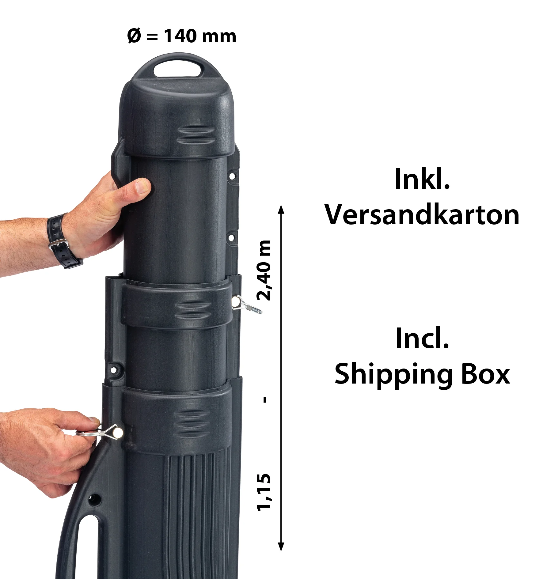 SÄNGER Fishing Rod Travel Barrel 115-240cm weitere Ansicht