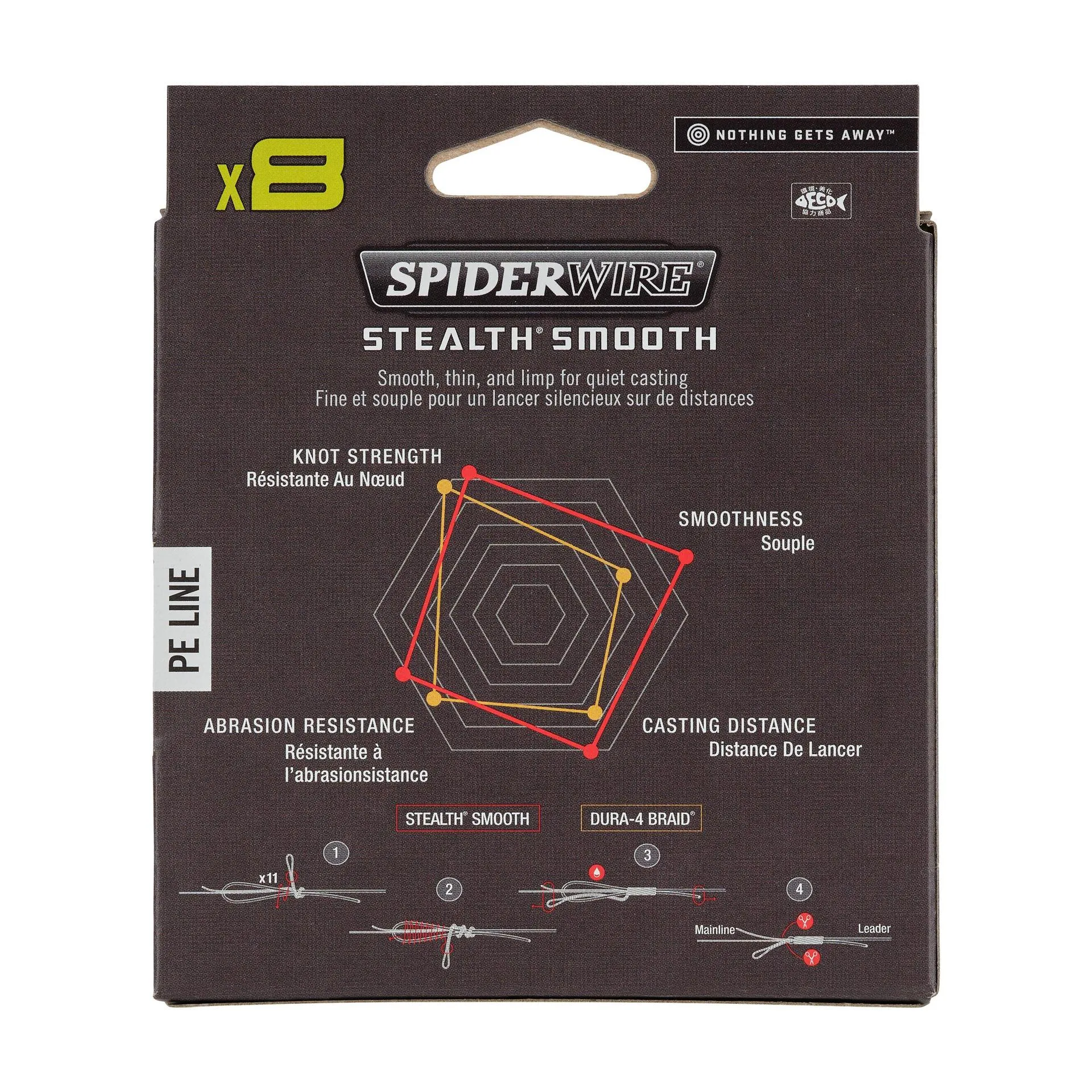 SPIDERWIRE Stealth Smooth 8 Braid 0,07mm 150m Moss Green 6,0kg geflochten