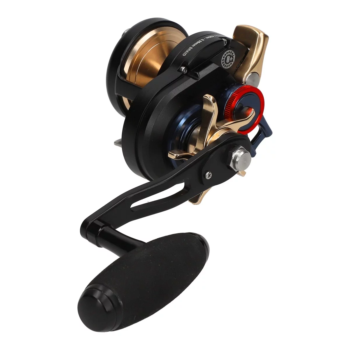James Cook Solid Slow Jigging 2,10m 1+1pcs 40-280g Combo mit Jigger 1501 Rolle Seitenansicht