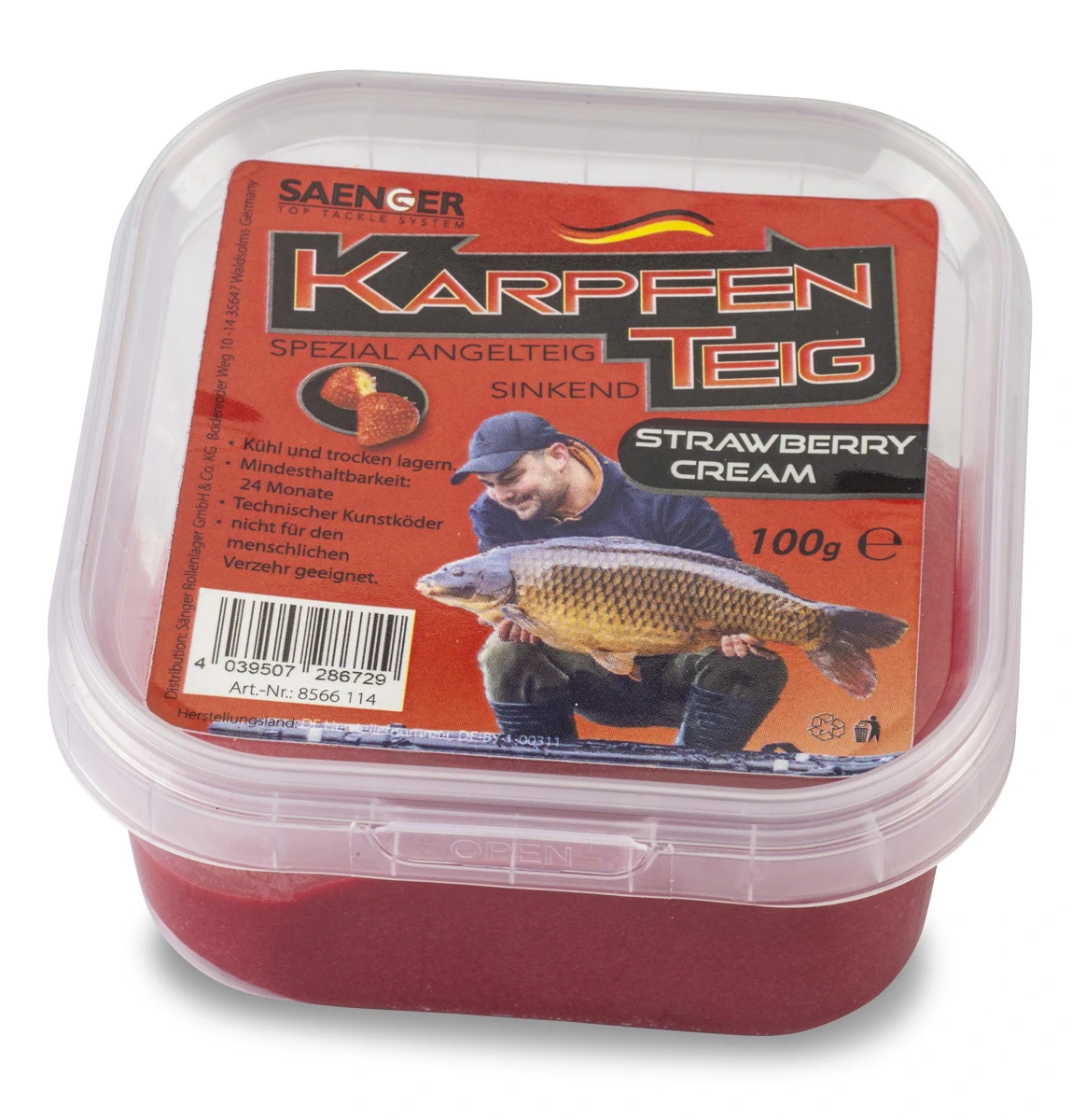 SÄNGER Karpfenteig 100g Scopex Vanille — Strawberry Cream