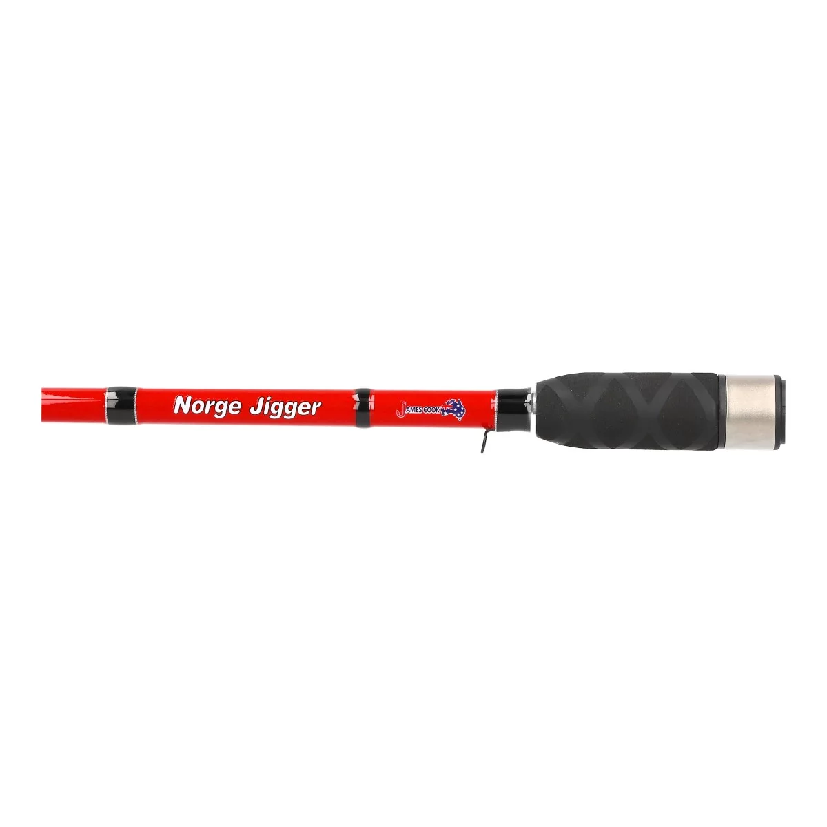 James Cook Norge Jigger 2,20m 2pcs 50-250g Combo mit Seafisher 5000 Braid Seitenansicht