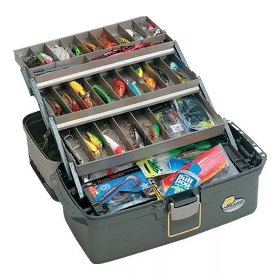 PLANO Guide Series 6134 Tray Tackle Box Graphite/Sandstone