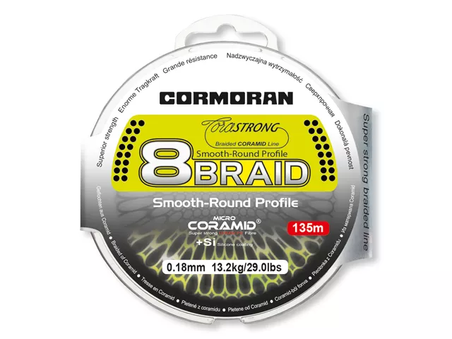 CORMORAN CoraStrong 8-Braid grün 0.25mm 18.80kg 135m