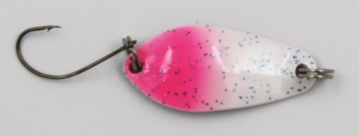 EFT Trout Bludger Spoon 3,0g black orange glitter — pink white glitter 3.00