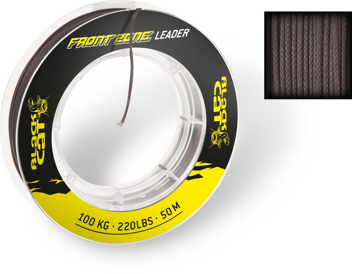 BLACK CAT Front Zone Vorfach 1mm 50m 100kg schwarz