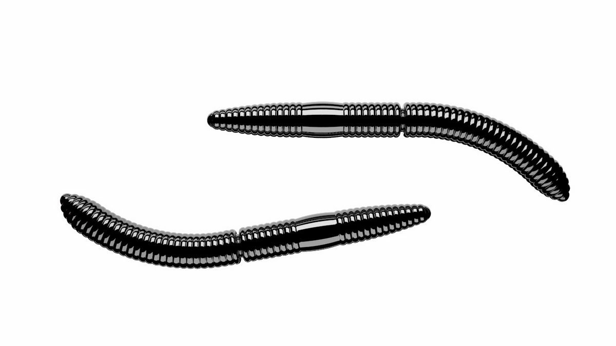 LIBRA LURES Fatty D'Worm 75 Krill 031-olive 8st, Forellenköder, schwimmend und aromatisiert — 6.50 Black Cheese