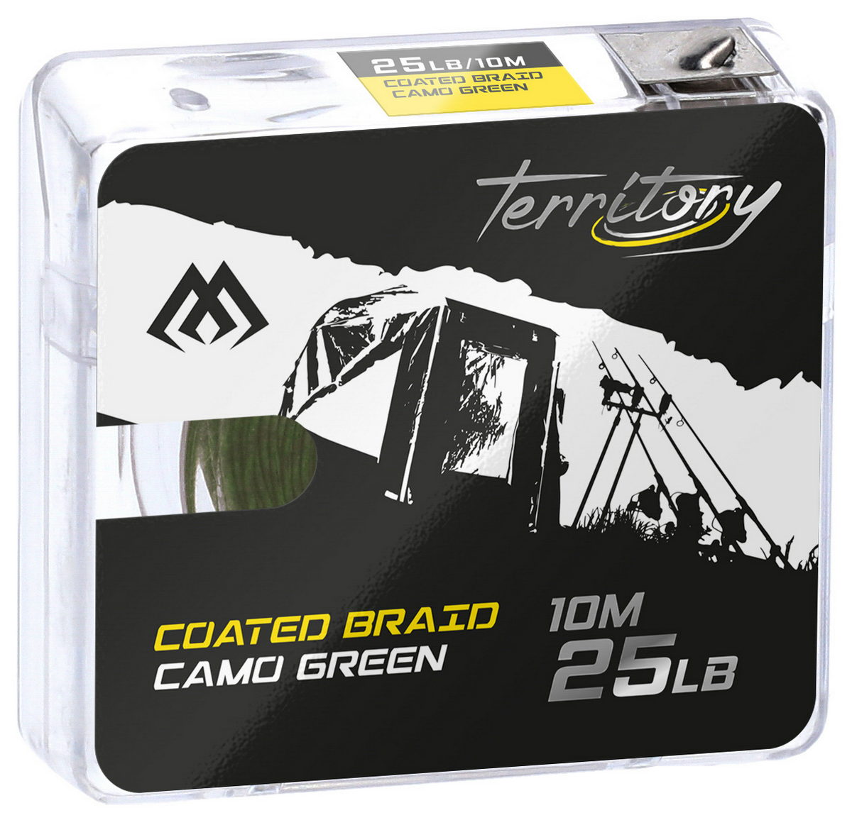 MIKADO Coated Braid - 35Lbs/10M - Camo Grün - 1st MIKADO Coated Braid - 35Lbs/10M - Camo Grün - 1st