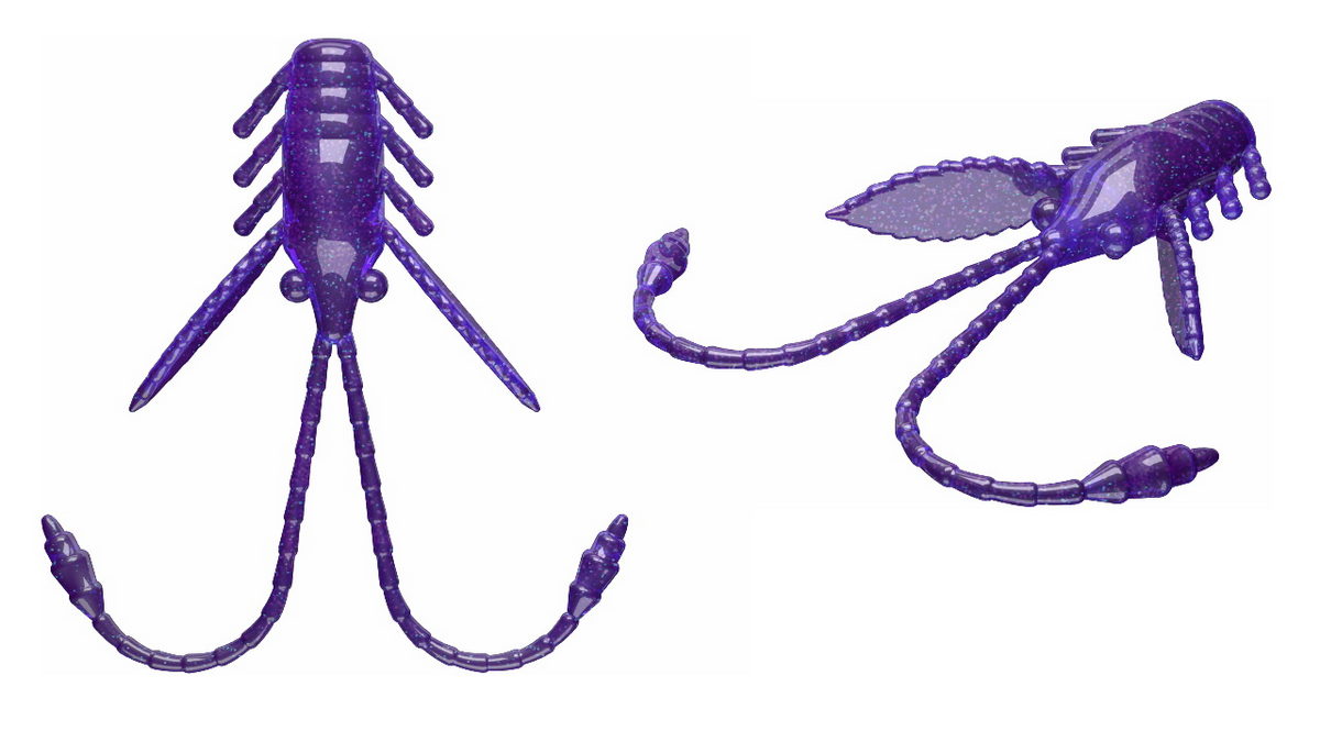 LIBRA LURES Pro Nymph 18 Cheese 040-black 15st, Forellenköder, schwimmend und aromatisiert — 1.80 Purple Glitter Cheese