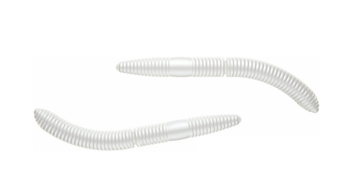 LIBRA LURES Fatty D'Worm 75 Krill 031-olive 8st, Forellenköder, schwimmend und aromatisiert — 6.50 Silver Pearl Knoblauch
