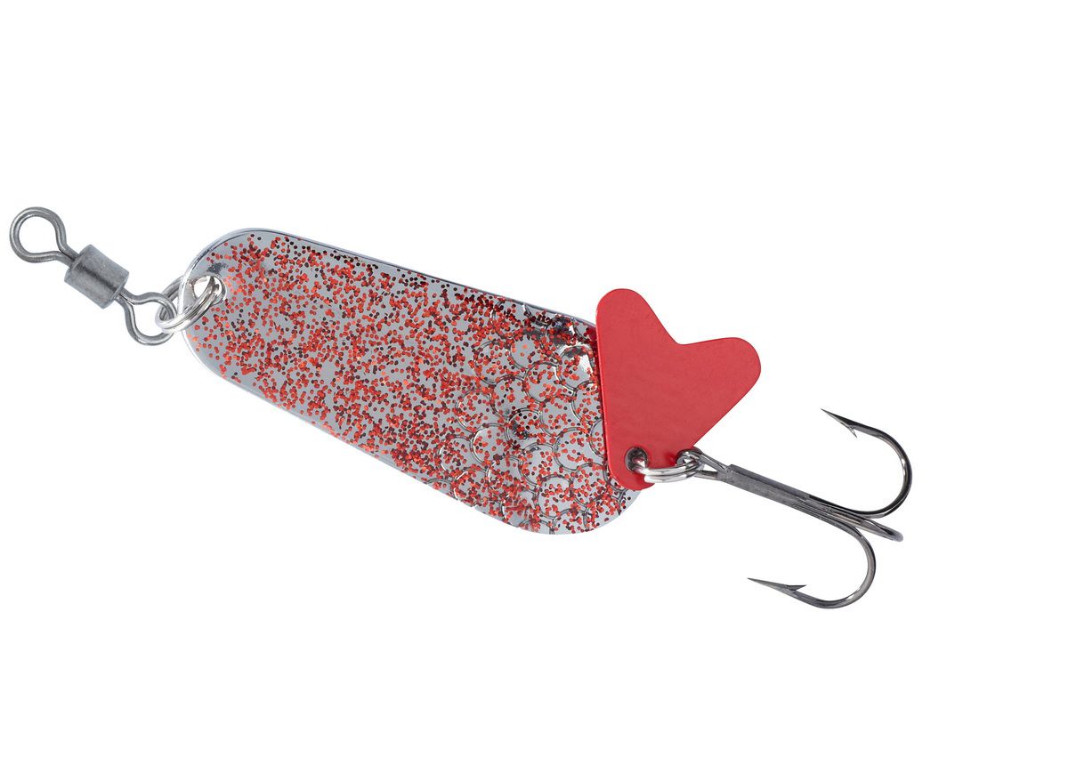 BALZER Colonel Star Dust Blinker Silber-Rot 6g 33mm BALZER Colonel Star Dust Blinker Silber-Rot 6g 33mm