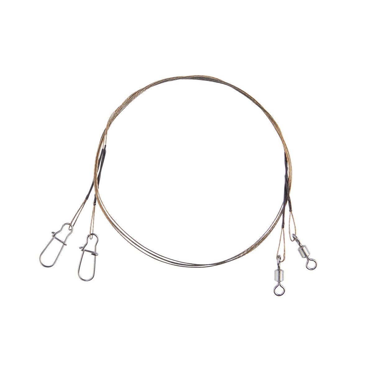 BALZER 1x7 Niroflex Karabiner/Wirbel 25cm 6kg 2st