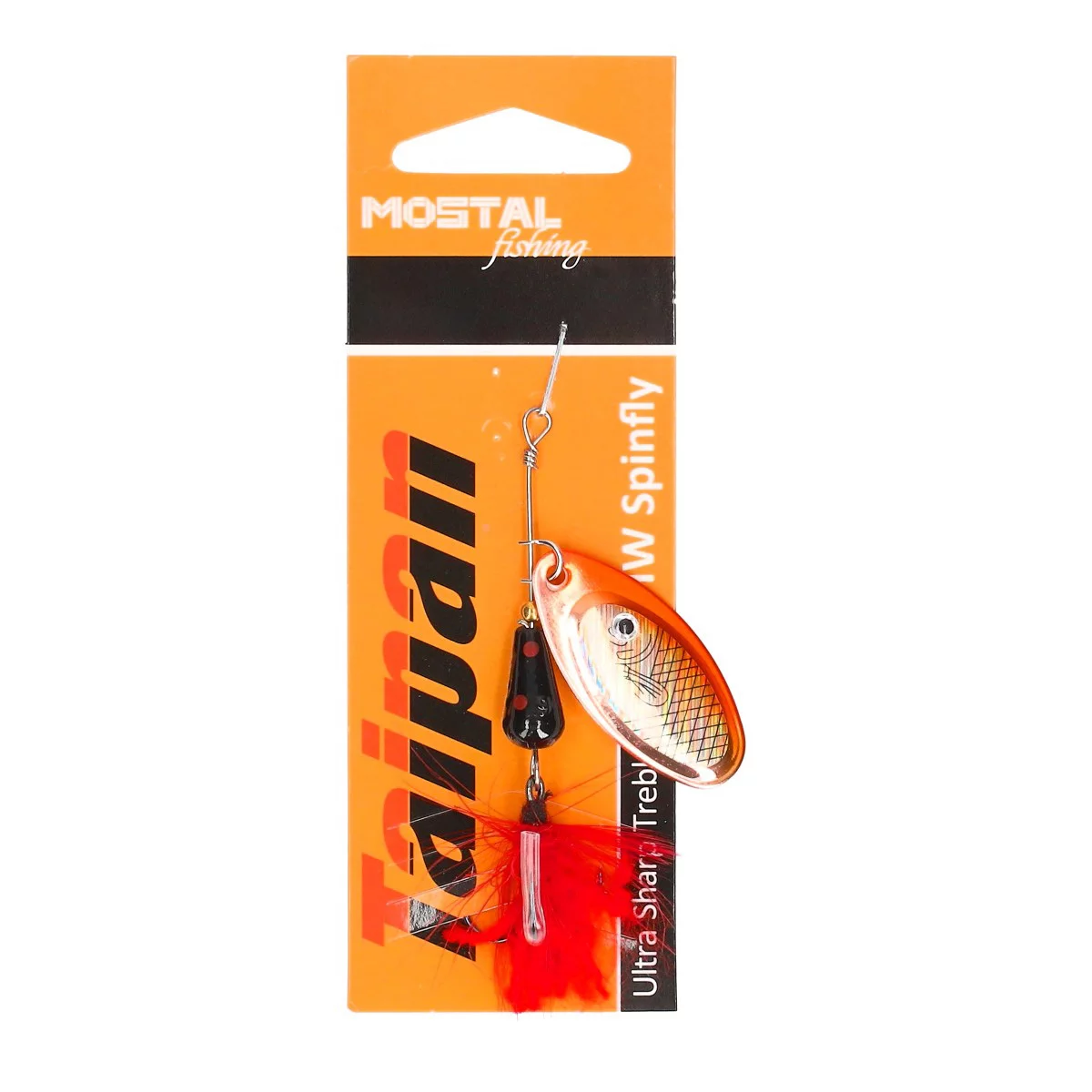 MOSTAL HW Spinfly Copper Orange-Silver 5, 16.5g/9cm