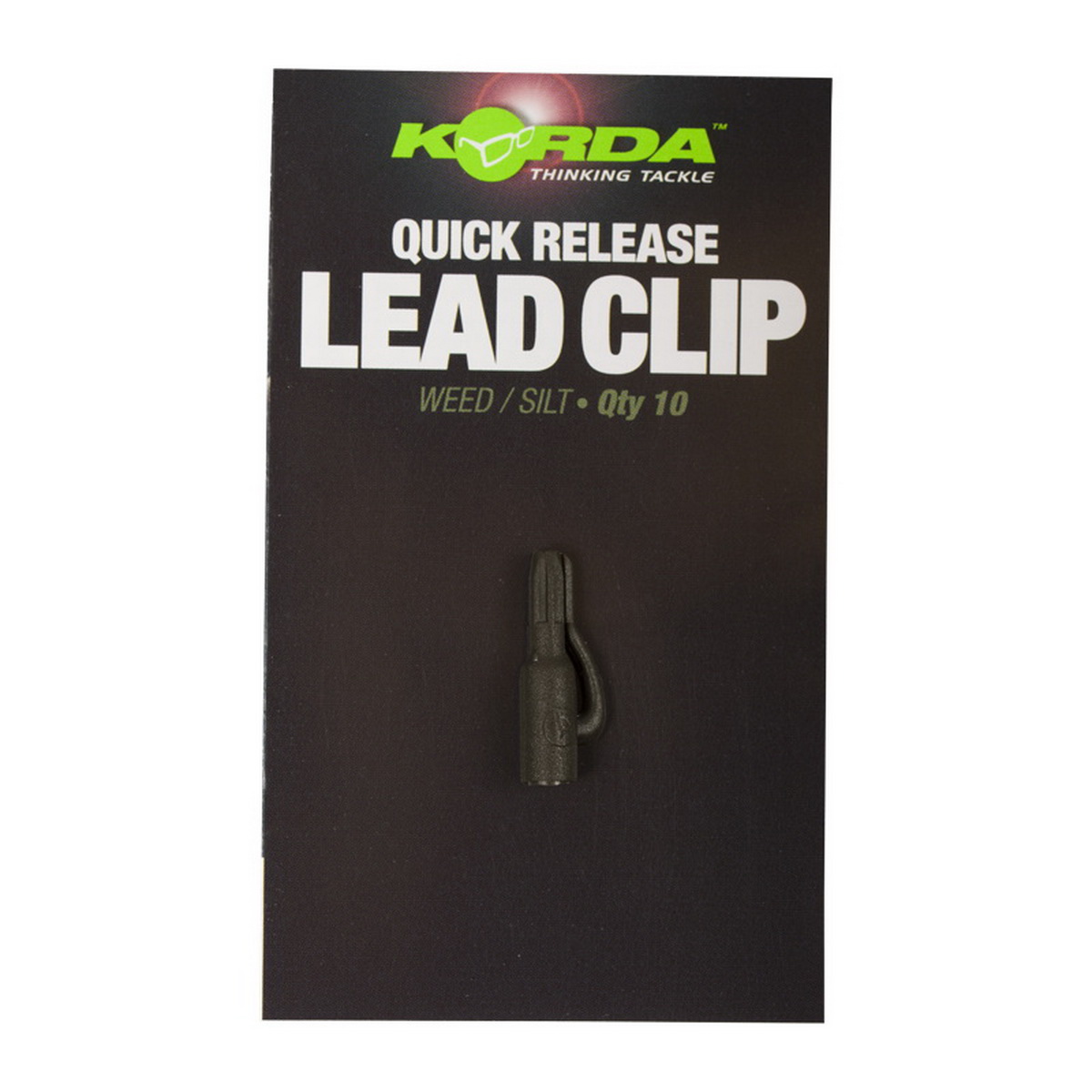 KORDA Quick Release Lead Clips Weed / Silt 10st