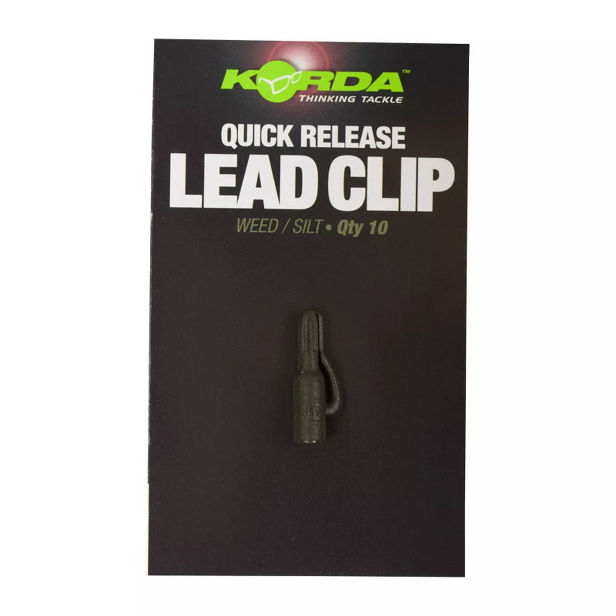 KORDA Quick Release Lead Clips Weed / Silt 10st