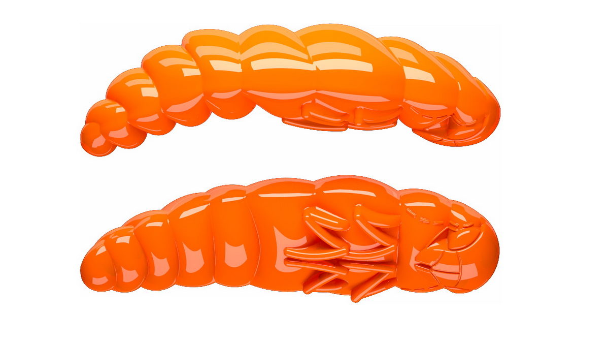 LIBRA LURES Largo 30 Cheese 011-hot orange 12st, Forellenköder, schwimmend und aromatisiert