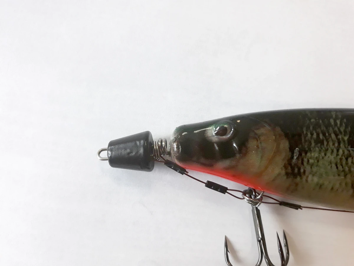 BALZER Shirasu Hecht-System Screw In/Wechselgewicht matt-schwarz 14cm 1/0 Detailansicht