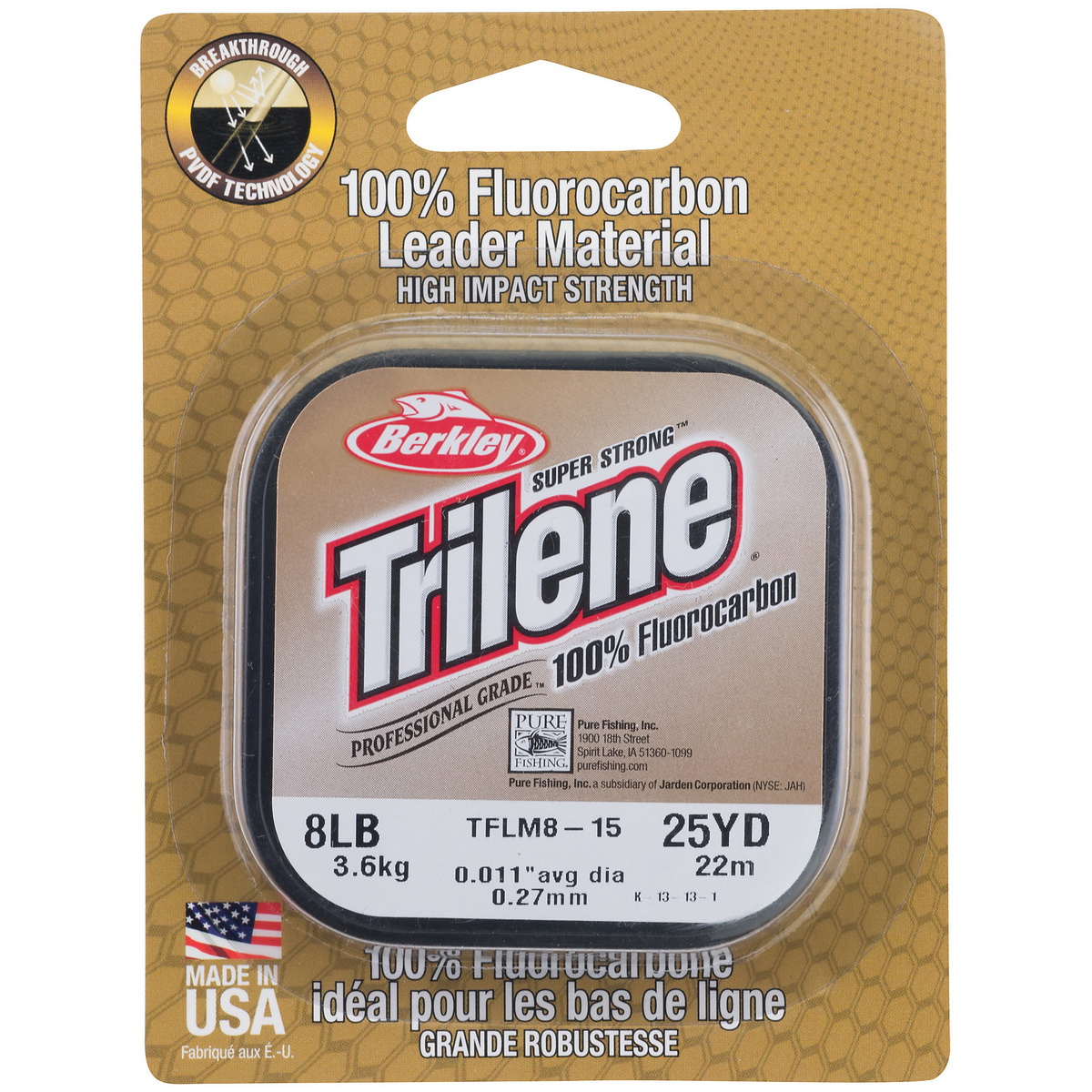 BERKLEY Trilene Fluorocarbon | 0.15mm 4lb | 1.8kg 25m monofile Angelschnur