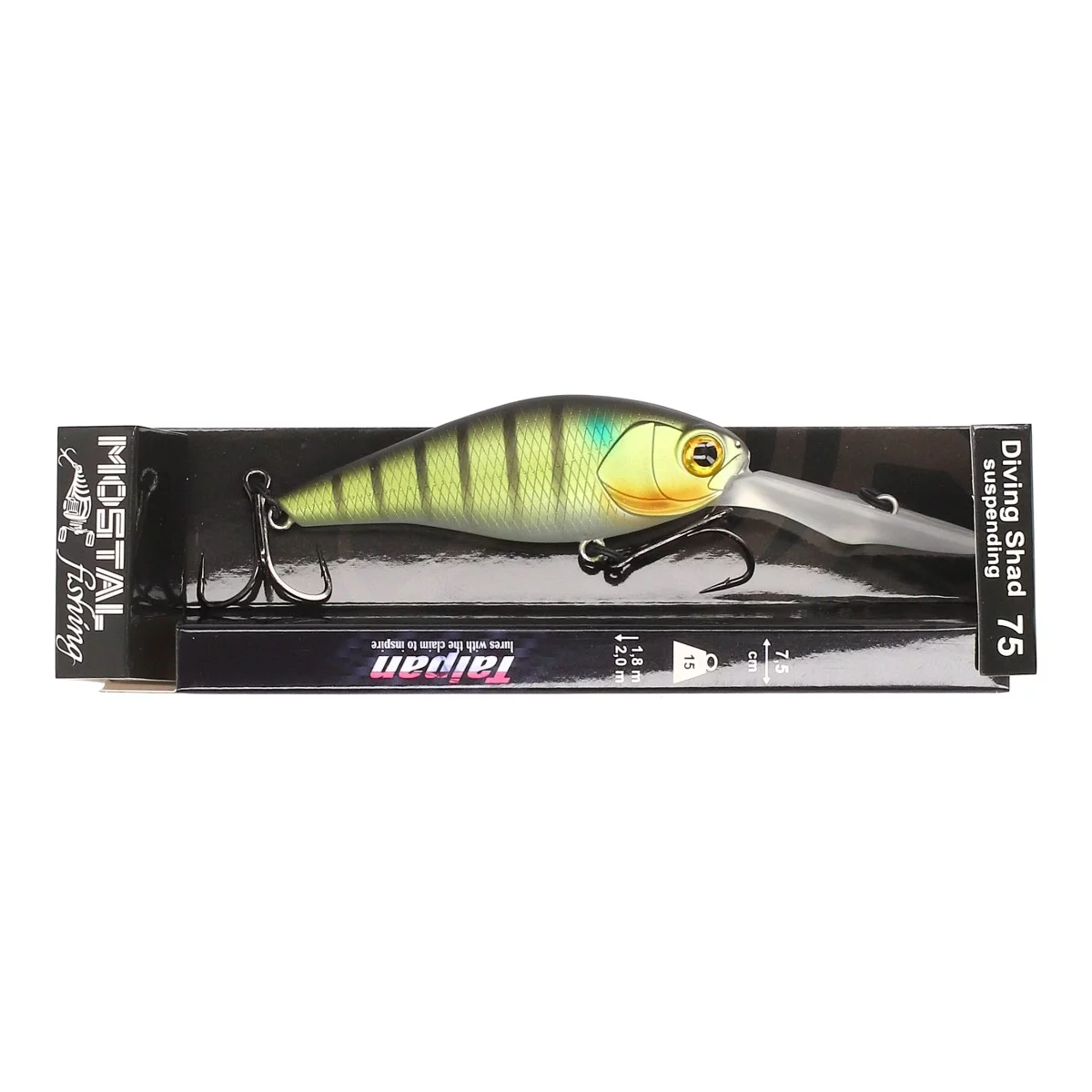 TAIPAN Diving Shad Matte US Perch 62mm