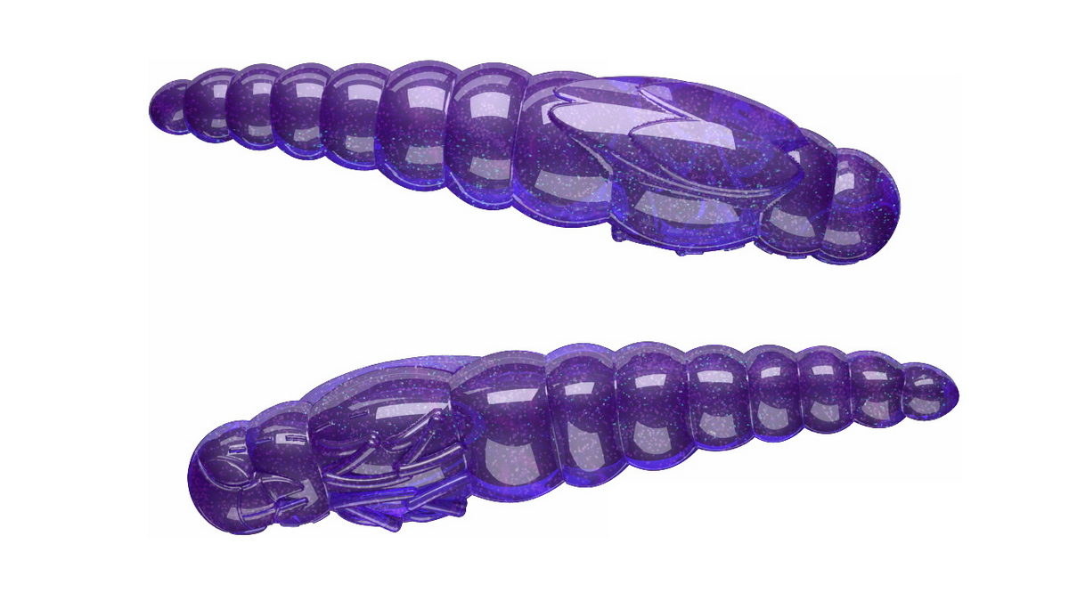 LIBRA LURES Largo Slim 28 Cheese 040-black 15st, Forellenköder, schwimmend und aromatisiert — 2.80 Purple Glitter Cheese