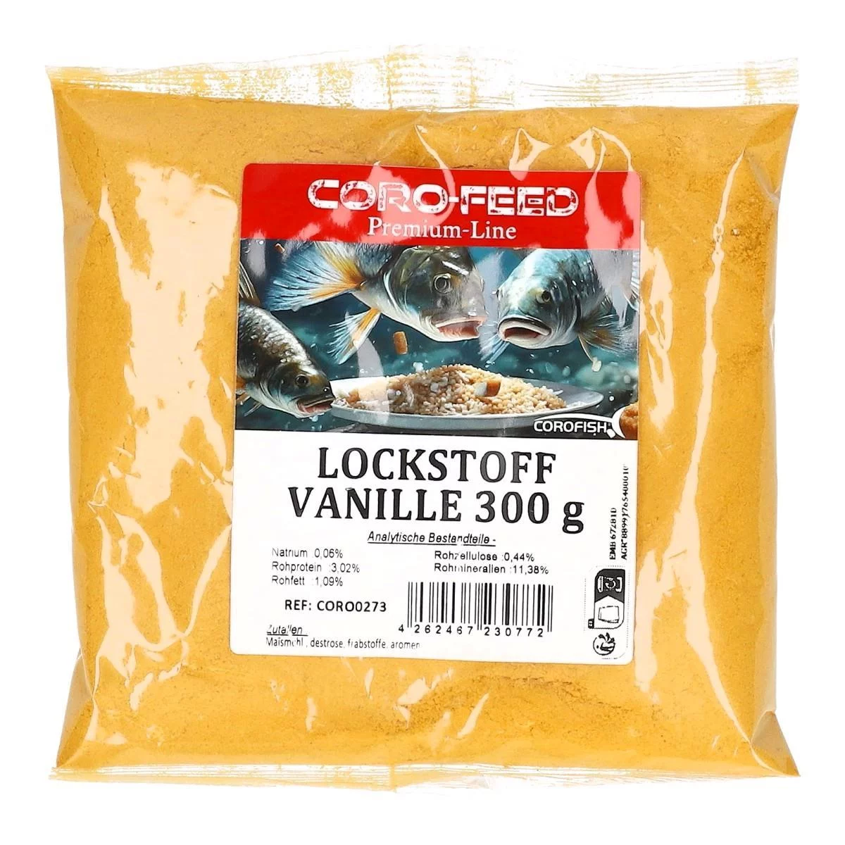 COROFISH Premium Line Lockstoff Rotauge 300g — Vanille